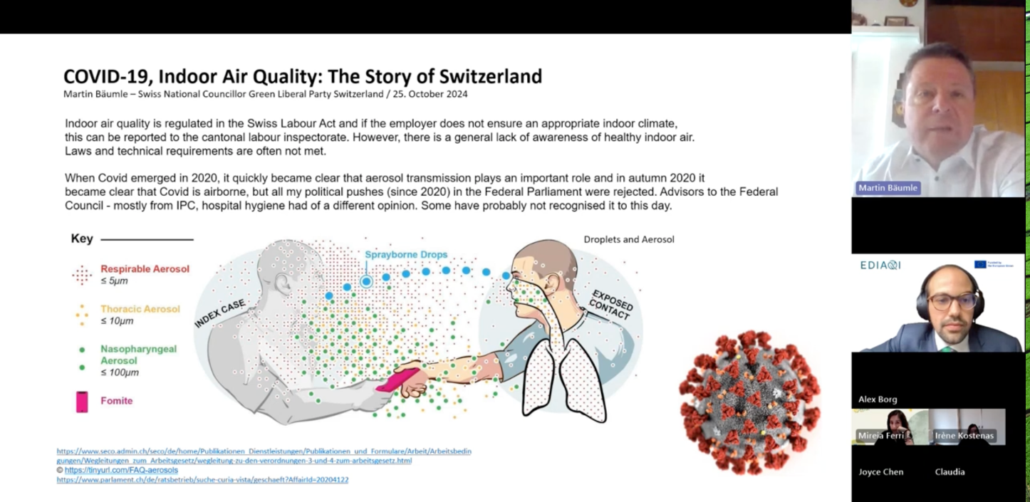 Mr. Bäumle presentations at the webinar