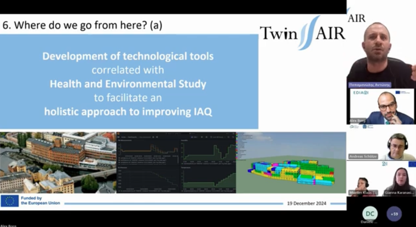 Dr. Antonis Papamanolis presentation during the webinar.