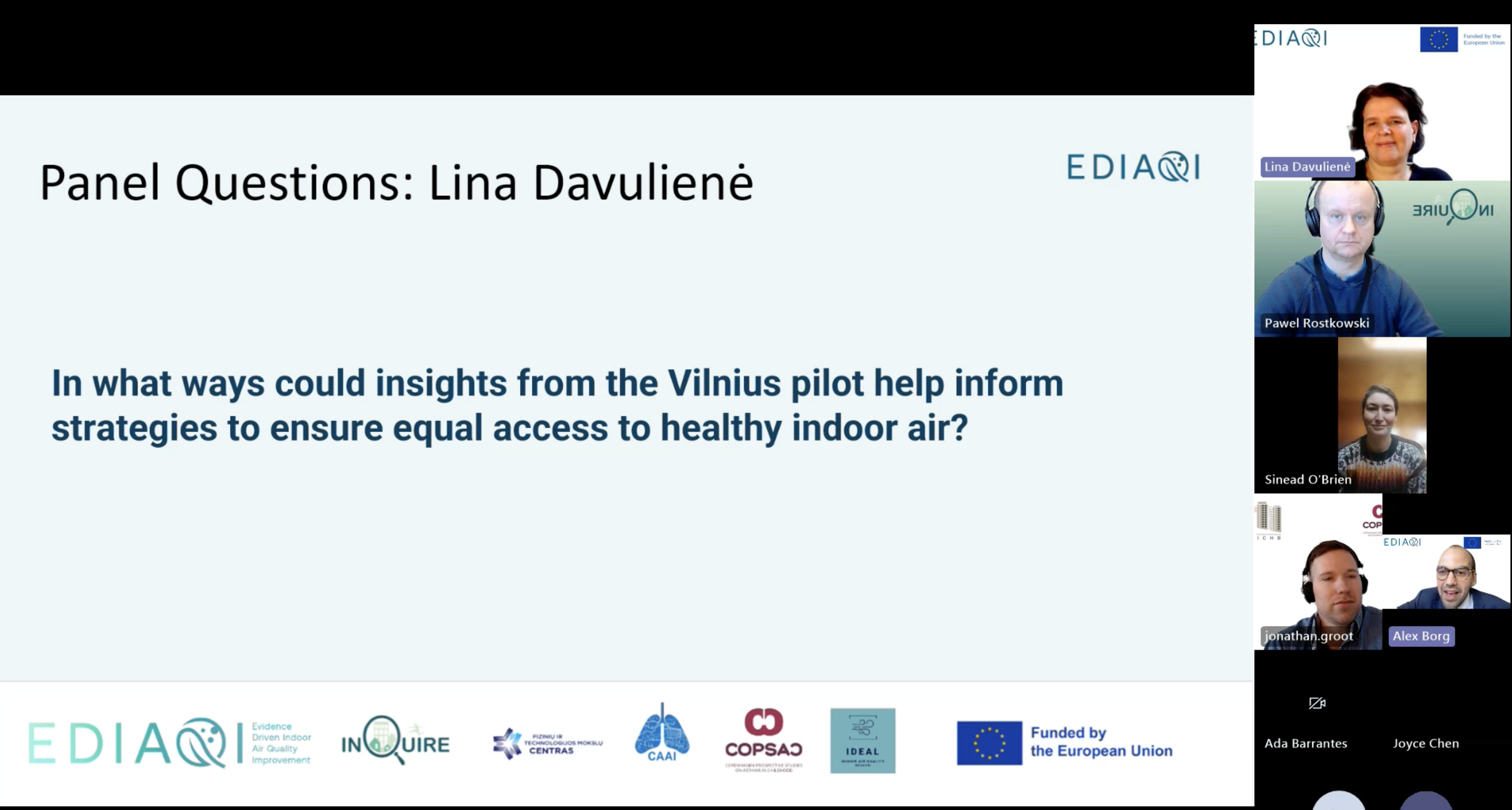 Lina Davuliene Presentation during EDIAQI Webinar 5