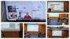 A collage of six photos showing EDIAQI partners presenting at the Air Protection 2025 Conference in Zadar. One image shows a hybrid session with speakers joining online, while the remaining images show presenters speaking in a conference room with slides projected on a large screen. Audience members are seated and taking notes as EDIAQI findings on indoor air quality are presented. The photos capture both in-person and virtual participation during the session on “Indoor Air Quality, Energy Efficiency and He